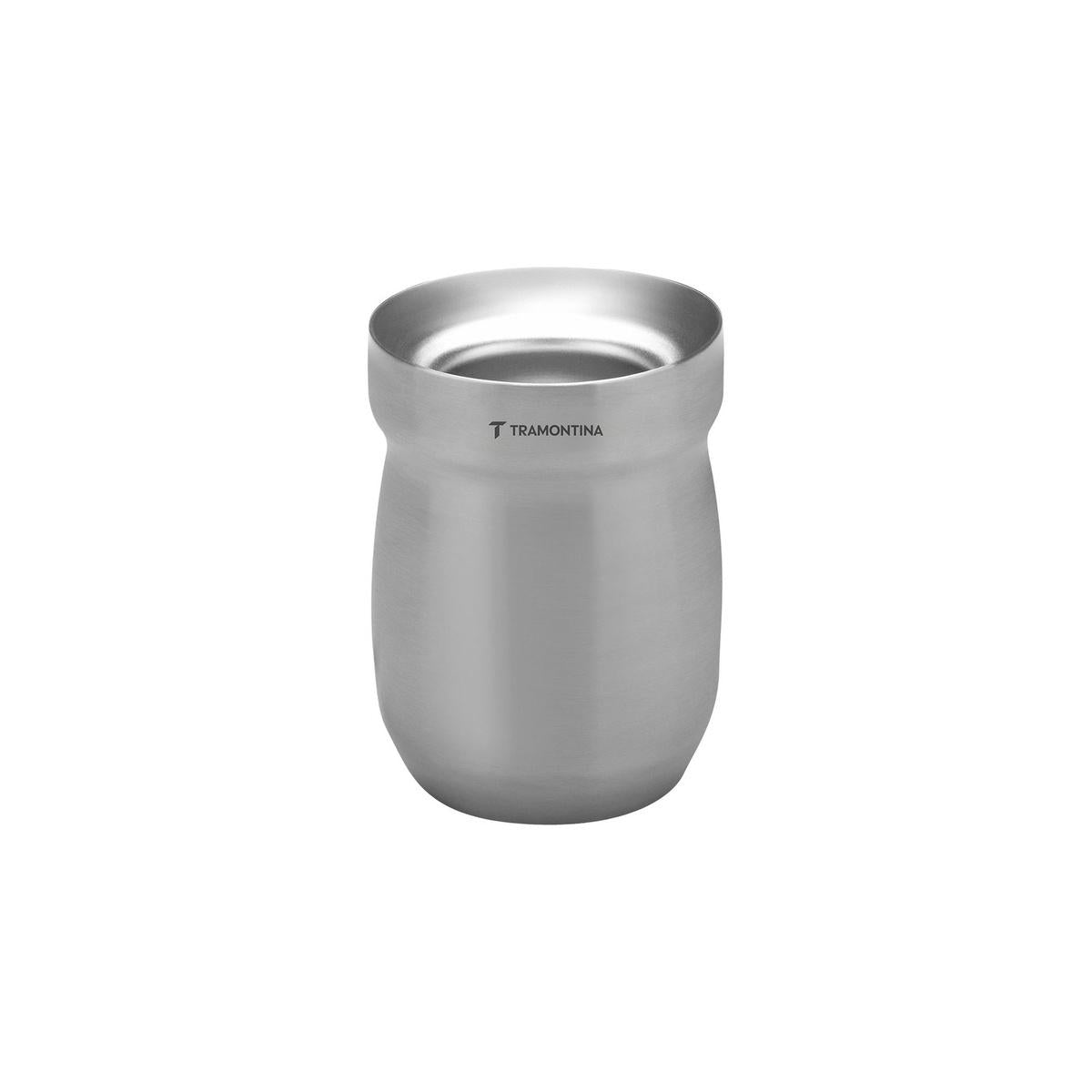 Cuia Térmica Tramontina Exata Aço Inox 240 ml Parede Dupla Isolamento A Vácuo Conserva Temperatura