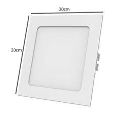 Painel LED Plafon Embutir Slim 24W 30x30cm 6500K Bivolt Black+Decker Luz Branca Neutra