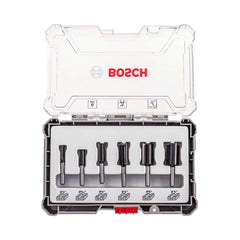 Jogo De Fresas Retas Bosch Standard Encaixe De 1/4'' 6 Peças