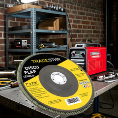 Disco Flap 115 mm G120 Fibra Conico Aço Tradestar