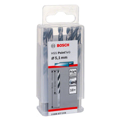 Broca Metal Bosch Aço Rápido Hss-Pointteq 5,1mm 10 Peças