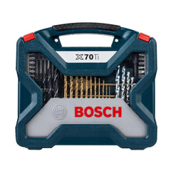 Kit De Pontas E Brocas Em Titânio Bosch X-Line 70 Peças