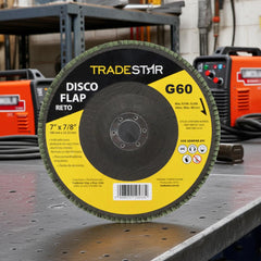 Disco Flap 180 mm G60 Fibra Reto Aço Tradestar