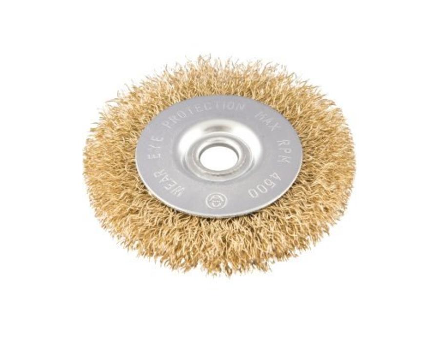 Escova circular ondulada 6x1" furo 3/4" pol 6000rpm Vonder
