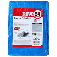 Lona Polietileno Azul 10x8m 100 Micras Impermeável Eccofer
