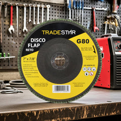 Disco Flap 180 mm G80 Fibra Reto Aço Tradestar
