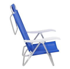 Cadeira Bel Sunny Aluminio Sannet 6 Posicoes Azul Bel