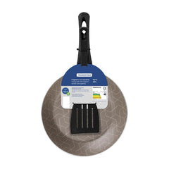Frigideira Tramontina Paris 22 cm 1,0 L Antiaderente Starflon Max Com Espátula De Nylon Vermelha