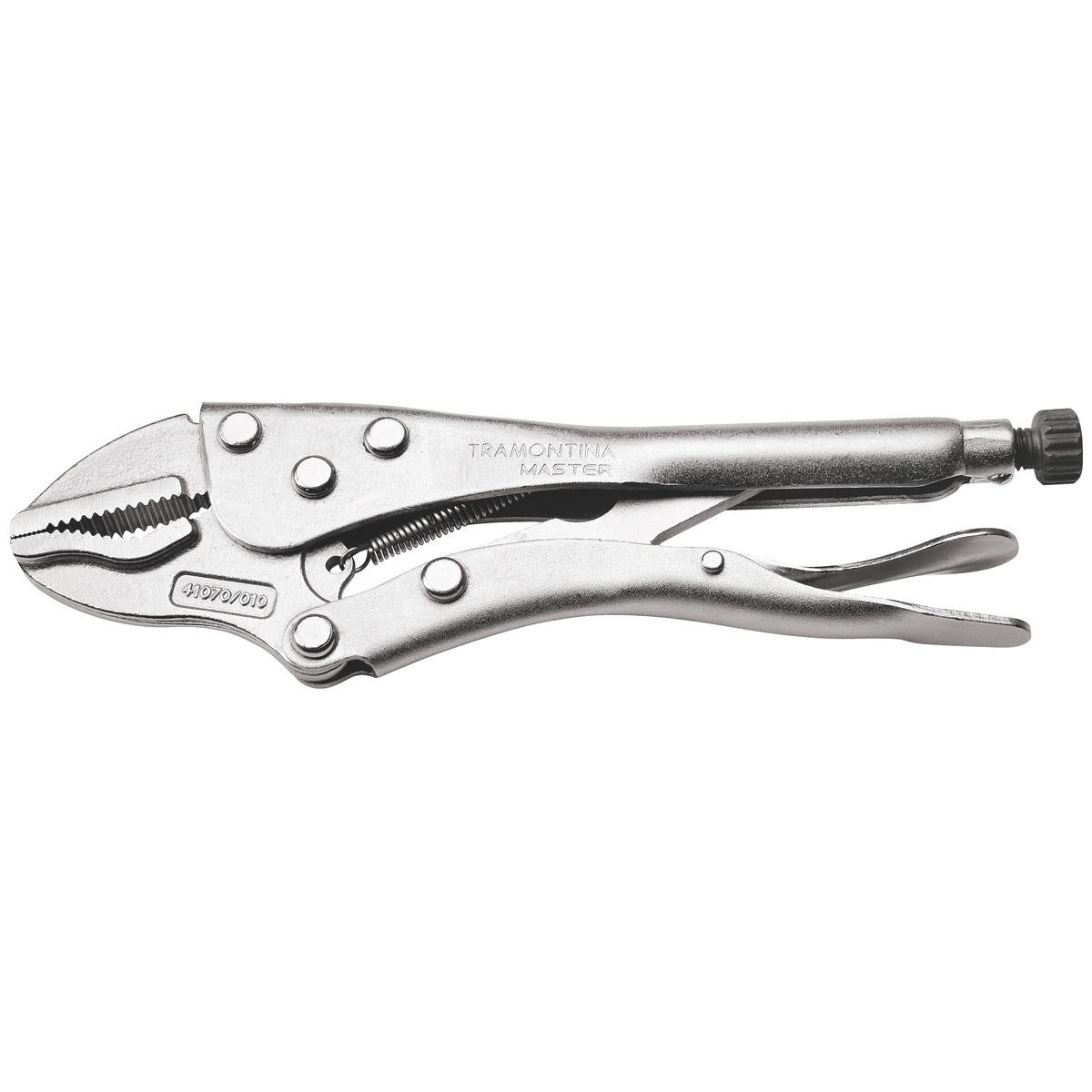 Alicate de Pressão 10'' Tramontina MASTER Mordente Triangular Aço Vanádio Fixação Segura