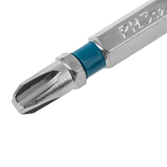 Bits Phillips Ph3 Aço Rápido 50mm 10 Peças - Dureza 54-58 HRC, Haste 1/4', Magnético