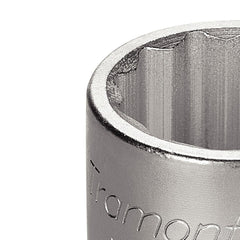 Soquete Estriado 34mm 3/4'' Hyper Drive Acabamento Cromado Aço Cromo Vanádio DIN 3124 Tramontina PRO