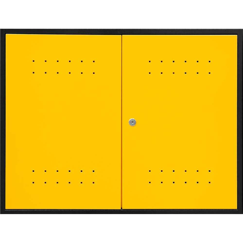 Armário Superior Modular Vonder Aéreo 15kg Aço Preto/Amarelo