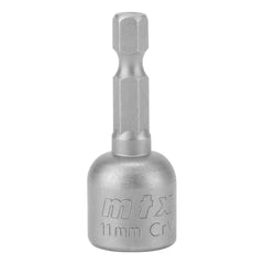 Soquete Magnético Parafusadeira 11mm x 45mm 2 Peças MTX 117379 Fixação Segura