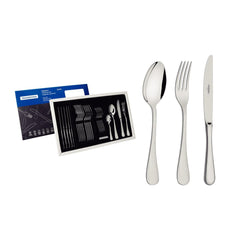 Faqueiro 24 Peças Aço Inox Tramontina Classic Com Facas Forjadas Acabamento Brilho