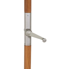 Ombrellone Madeira PVC manivela 2,70m marrom Bel Lazer