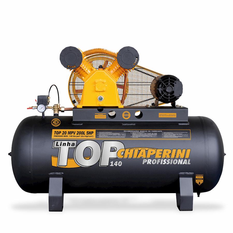 Compressor de Ar M.Pressão Mono Aberto 5HP 200L Chiaperini