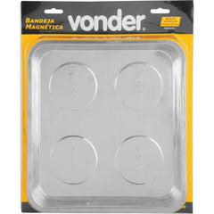Bandeja Magnética Retangular 270X292Mm Inox Vonder 25Mm 1,38Kg