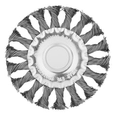 Escova De Aço Carbono Circular 100mm Furo 22mm 12500rpm MTX 746309 Para Esmerilhadeira