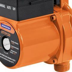 Bomba D'água Elétrica Circulação Pressurização Tramontina BTCP120 120W 127V 1.600L/h 9m.c.a. Ferro Fundido