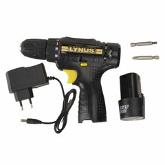 Parafusadeira 12V 750 RPM Torque 18Nm com Carregador de Baterias PFL-12P Lynus
