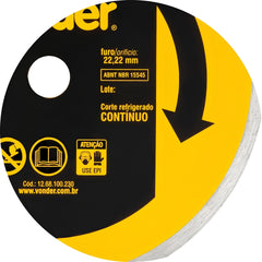 Disco de Corte Diamantado 230mm V1 Furo 22,2mm Vonder