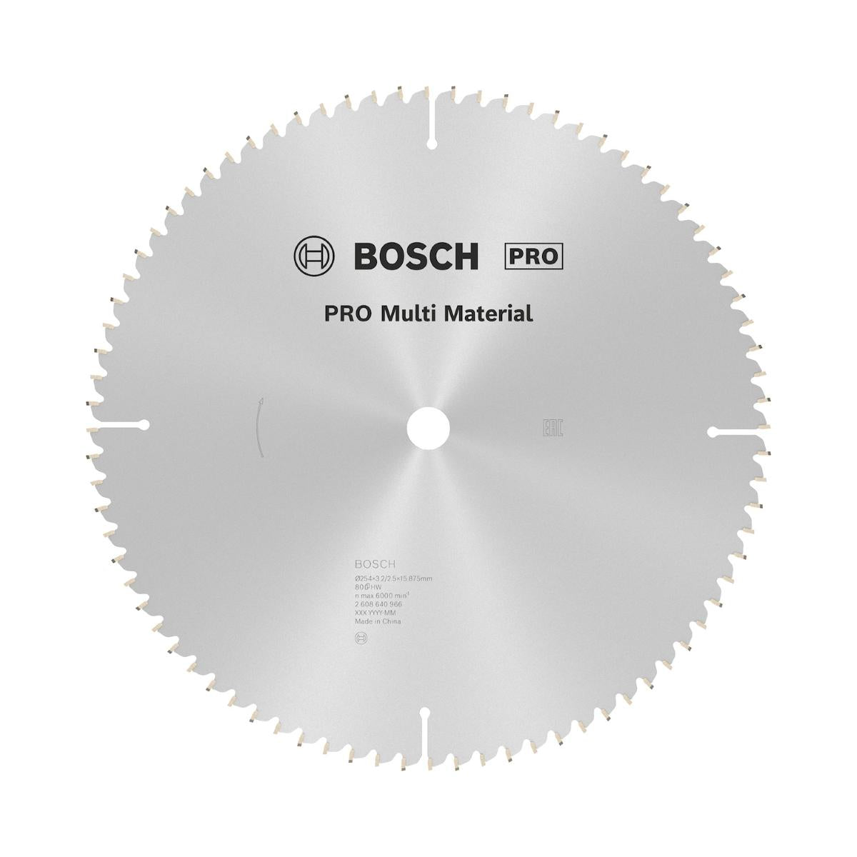Disco De Serra Circular Bosch Pro Multi Material 254mm 80D