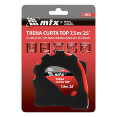 Trena Curta 7,5m 25mm Emborrachada Com Gancho Magnético 1pc Mtx
