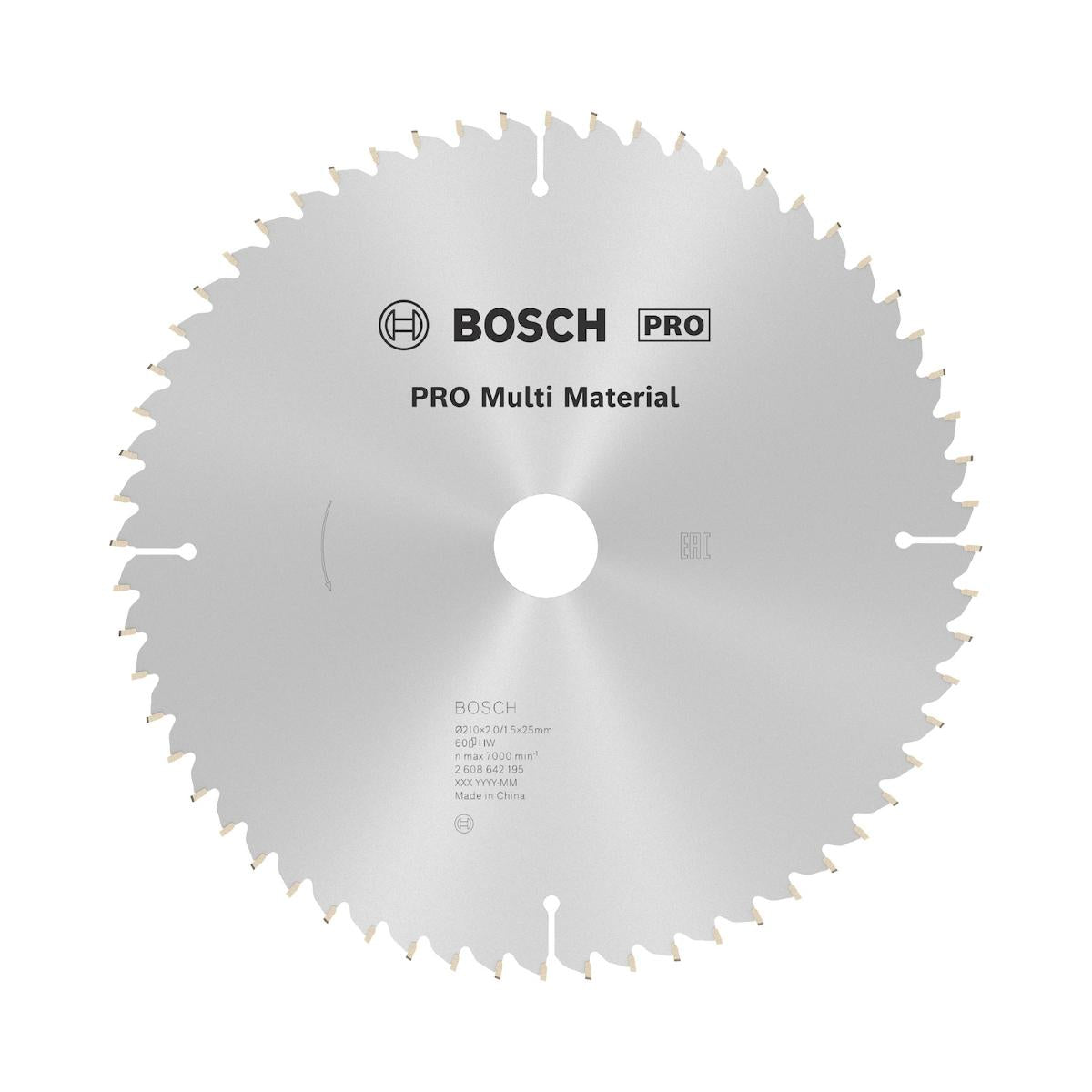 Disco De Serra Circular Bosch Pro Multi Material 210mm 60D