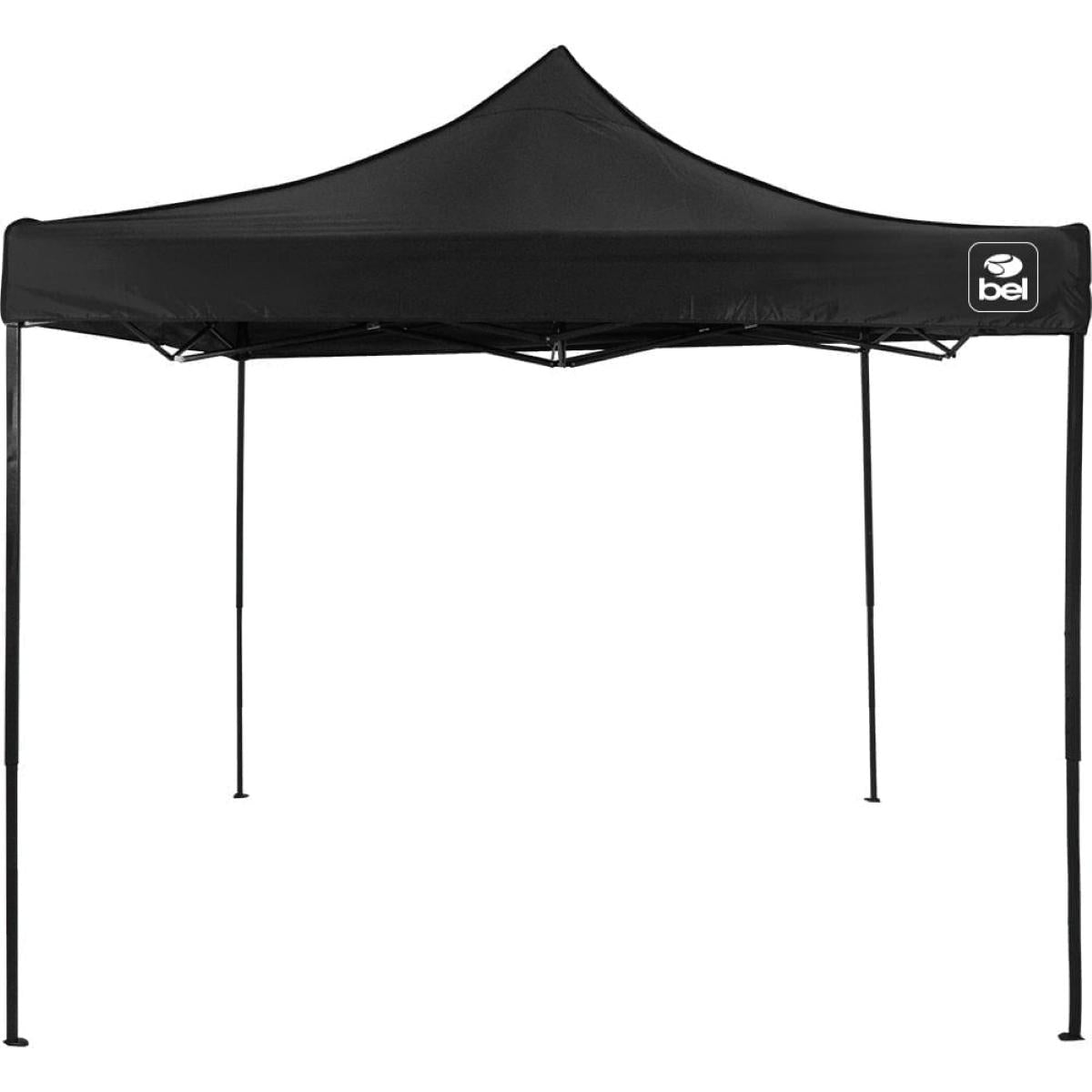 Tenda Gazebo Dobrável Pagoda 3m x 3m Preta Bel Proteção Solar FPS 60 Estrutura Aço Epóxi - Guimepa