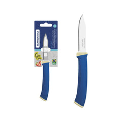 Faca Para Legumes E Frutas Tramontina Felice 3 Polegadas Aço Inox Fio Microsserrilhado Azul