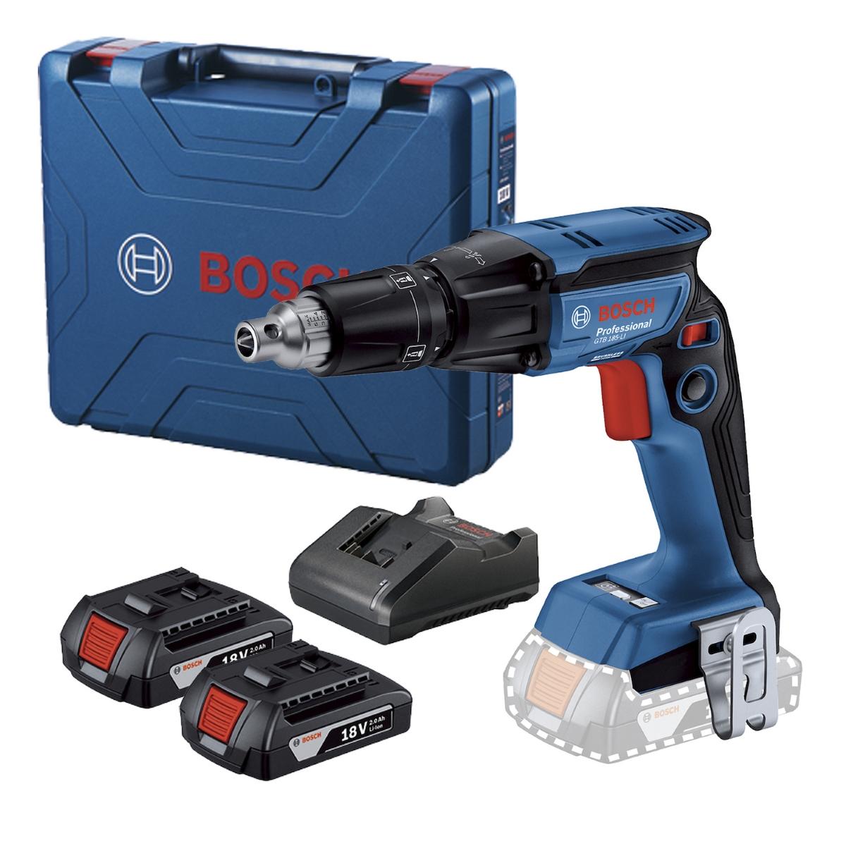Parafusadeira Drywall Bosch Gtb 185-Li 18V 2 Bat E Maleta