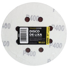 Disco Lixa 125 mm G400 Alvenaria com Fixador Tradestar