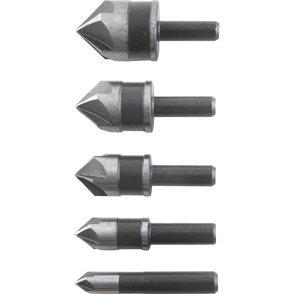 Jogo Escariadores Aço Rápido 1/4'' à 3/4'' c/ 5 peças Vonder