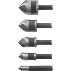 Jogo Escariadores Aço Rápido 1/4'' à 3/4'' c/ 5 peças Vonder