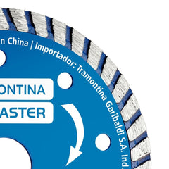 Disco de Corte Diamantado 4.3/8 42 Dentes 15000 rpm Aço Liga Especial Premium Tramontina MASTER