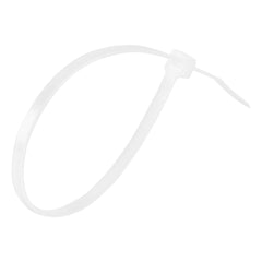 Abraçadeira De Plástico 250X4,8Mm Branco 100 Peças Resistente UV -35+85°C Sparta