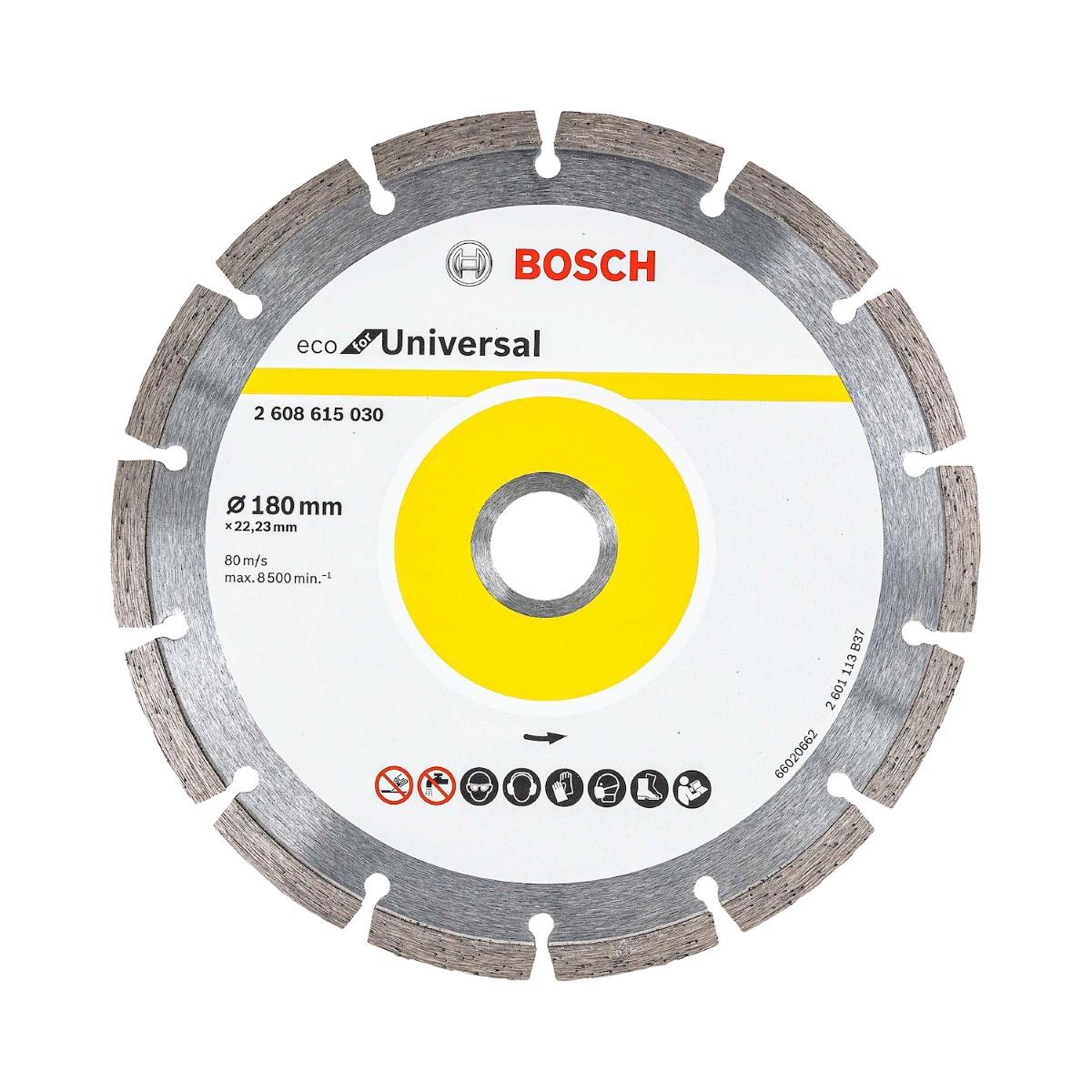 Disco Diamantado Bosch Eco Universal 180X22,23X2,2X7mm 10Pçs