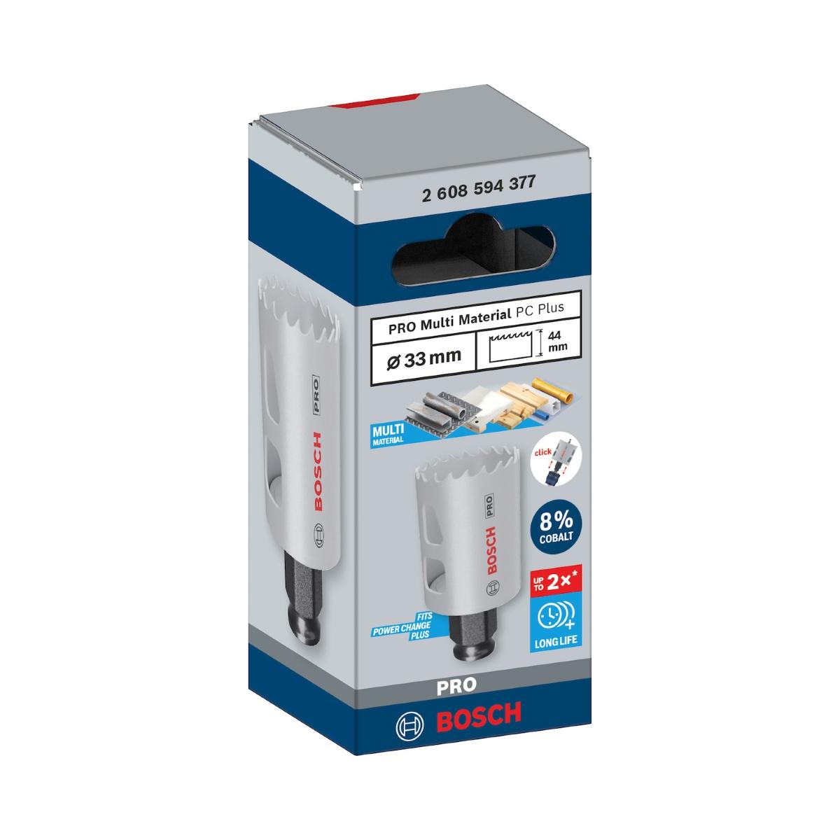 Serra Copo Bosch Pro Multi Material Power Change Plus 33mm