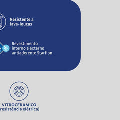 Jogo De Panelas Tramontina Sicília Alumínio 3 Mm 5 Peças Avelã Starflon Excellent