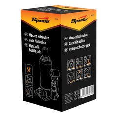 Macaco Hidráulico Garrafa 5T Elevação 195-380mm Sparta 5032355 Aço Resistente - Guimepa