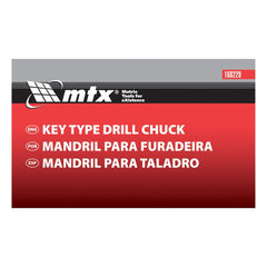Mandril Para Furadeira Com Chave Cone B12 1,5-13mm MTX