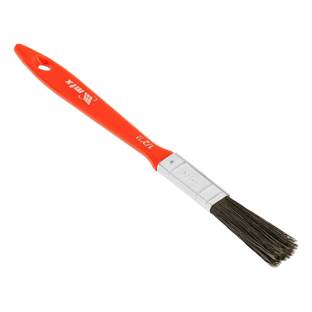 Trincha 1/2 Polegadas Tintas Esmalte Óleo Cerdas Pretas Cabo Plástico 1PC MTX