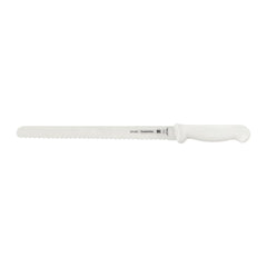 Faca Para Pão E Bolo Tramontina Profissional Master 12 Polegadas Aço Inox Cabo Branco Antimicrobiana