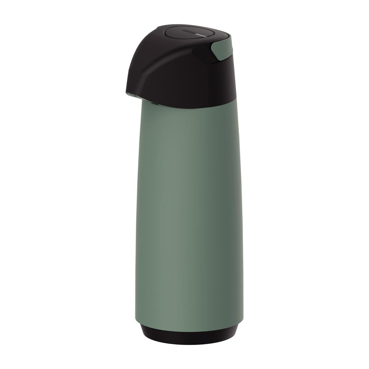 Garrafa Térmica Tramontina Exata 1,8 L Em Plástico Verde Com Ampola De Vidro