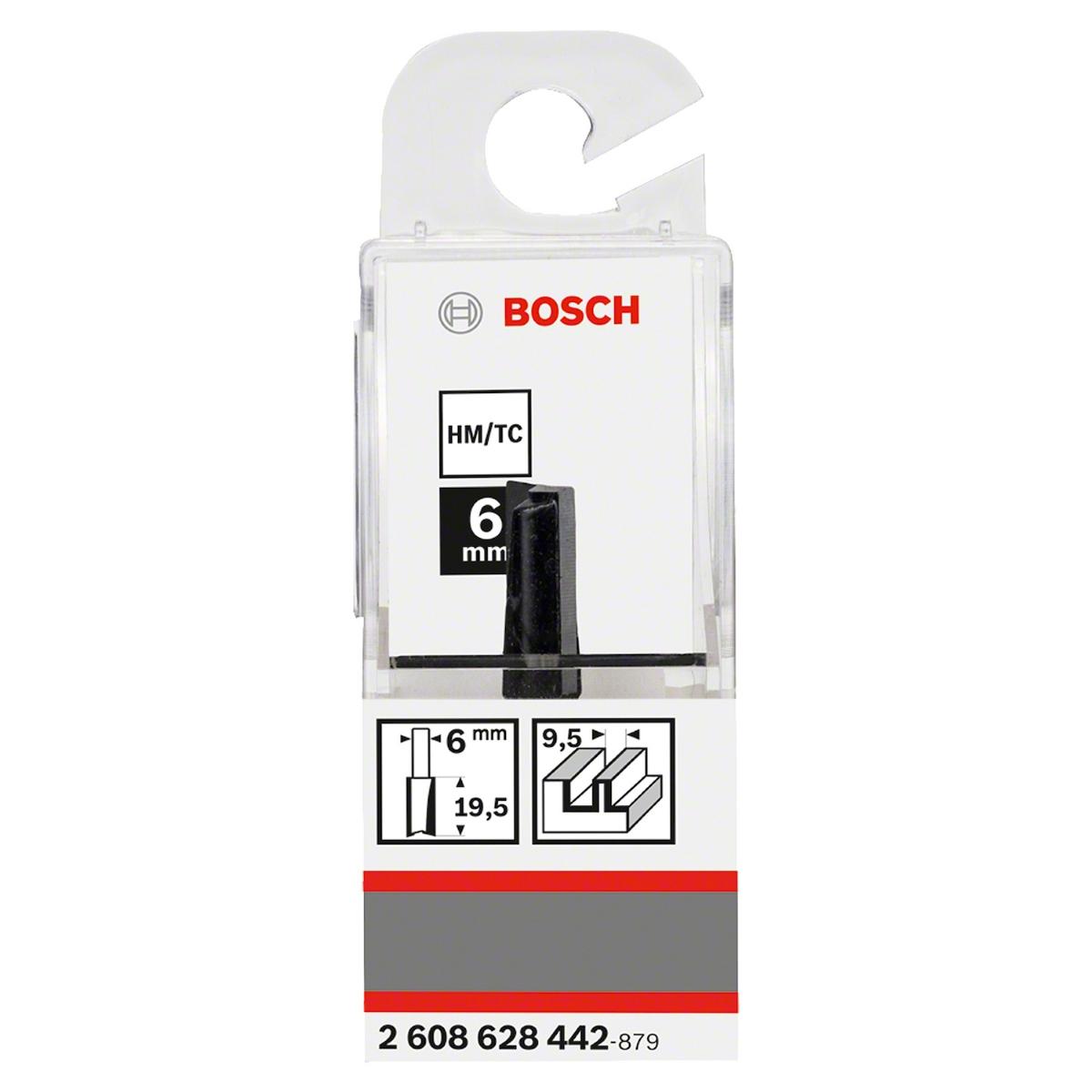 Fresa Reta Bosch Standard 6mm D1 9,5mm L 19,5mm G 51mm