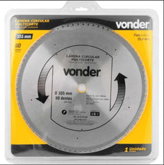 Lamina Circular Multicorte 355x2.2x3.0x80D Vonder