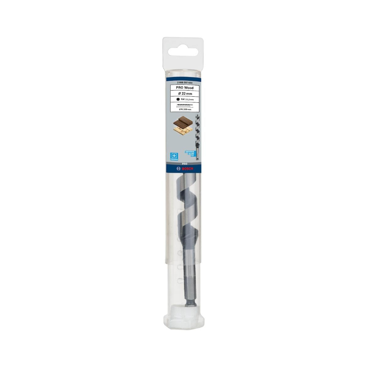 Broca Para Madeira Bosch Pro Wood 22,0mm (Encaixe Hexagonal)