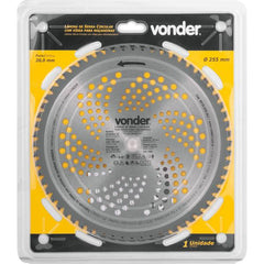 Lâmina Circular p/ Roçadeira c/ Videa 255x20,0x62 Vonder