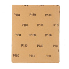 Folha de Lixa Costado de Papel Grão 180 230x280mm 50 Peças Acabamento Impecável