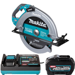 Serra Circular Makita 415mm HS013GT101 40V com Bateria 5Ah e Carregador